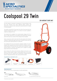 AERO Specialties - Coolspool 29 Twin Data sheet