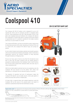 AERO Specialties - Coolspool 410 Data sheet