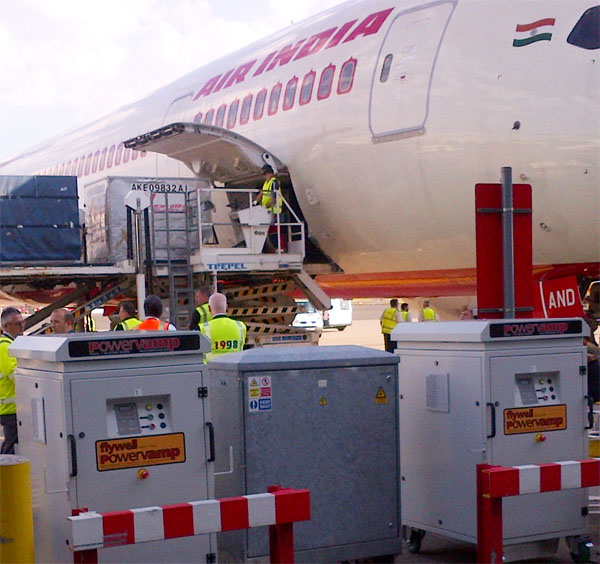 Powervamp Frequency Converters power Air India's Dreamliner at Birmingham Airport