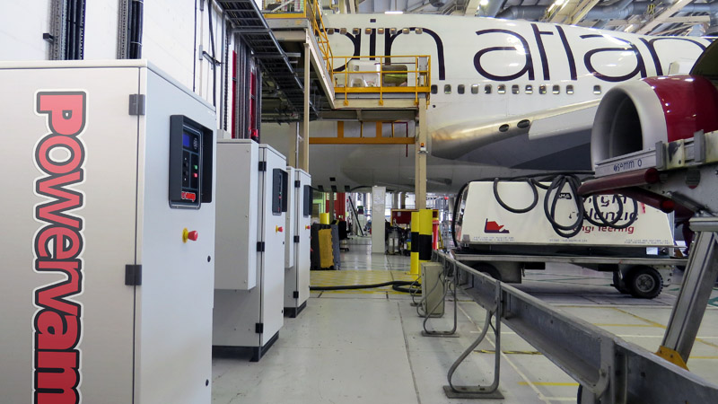 Virgin Atlantic install PV90-3 Frequency Converters at London Heathrow - PV90-3
