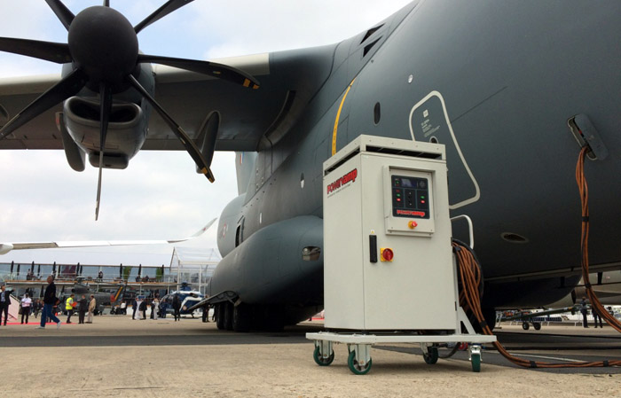 Airshow Services Team Return from Triumphant Paris 2015 - PV90-3 400Hz frequency converter 