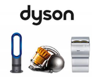 Dyson logo and products