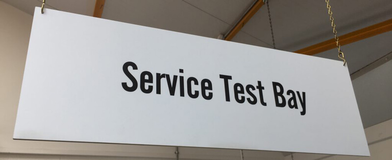 Powervamp service test bay