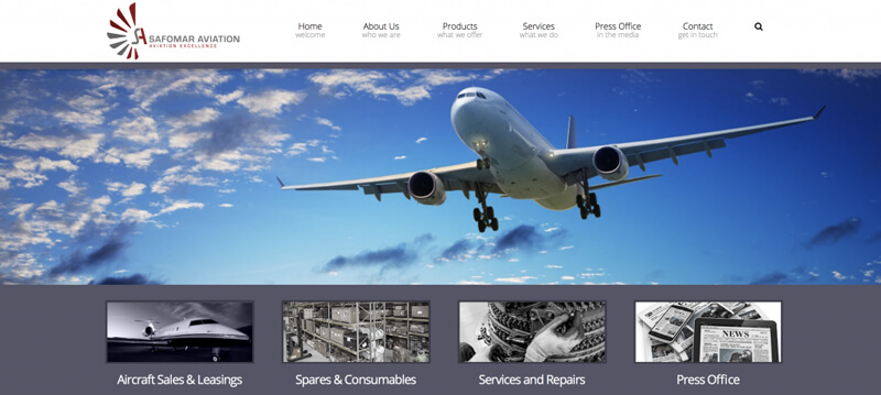 Safomar Aviation Website