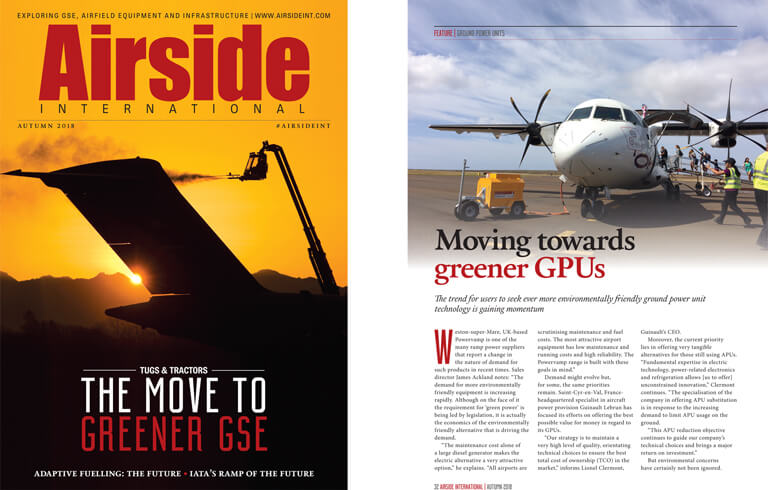 Powervamp feature in Airside International - moving towards greener GPUs