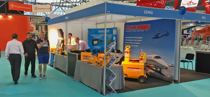 Powervamp and Semia Stand at Helitech International