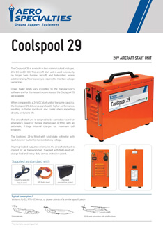 AERO Specialties - Coolspool 29 Data sheet